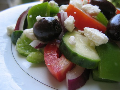Greek Salad - When Naked isn't Naughty