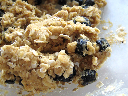 blueberry oatmeal cookie dough