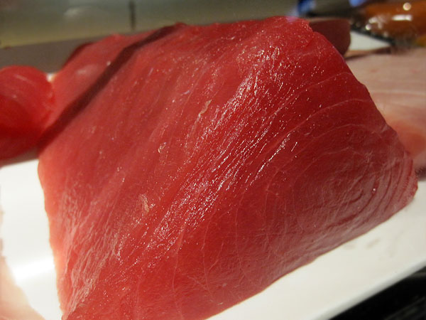 Fresh Tuna at the Sushi Bar