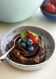 avocado chocolate pudding mousse