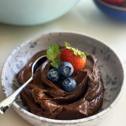 avocado chocolate pudding mousse
