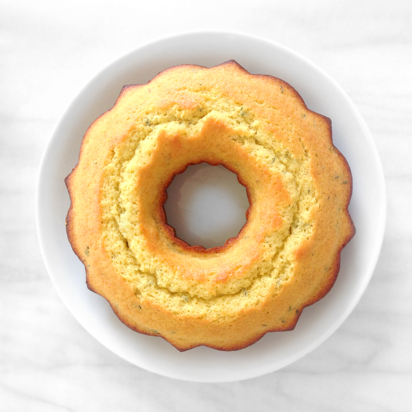 Olive Oil Thyme Mini Bundt Cakes