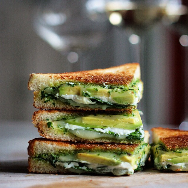 Green Goddess Grilled Cheese Sandwich + Delicious Links F.10.17.14