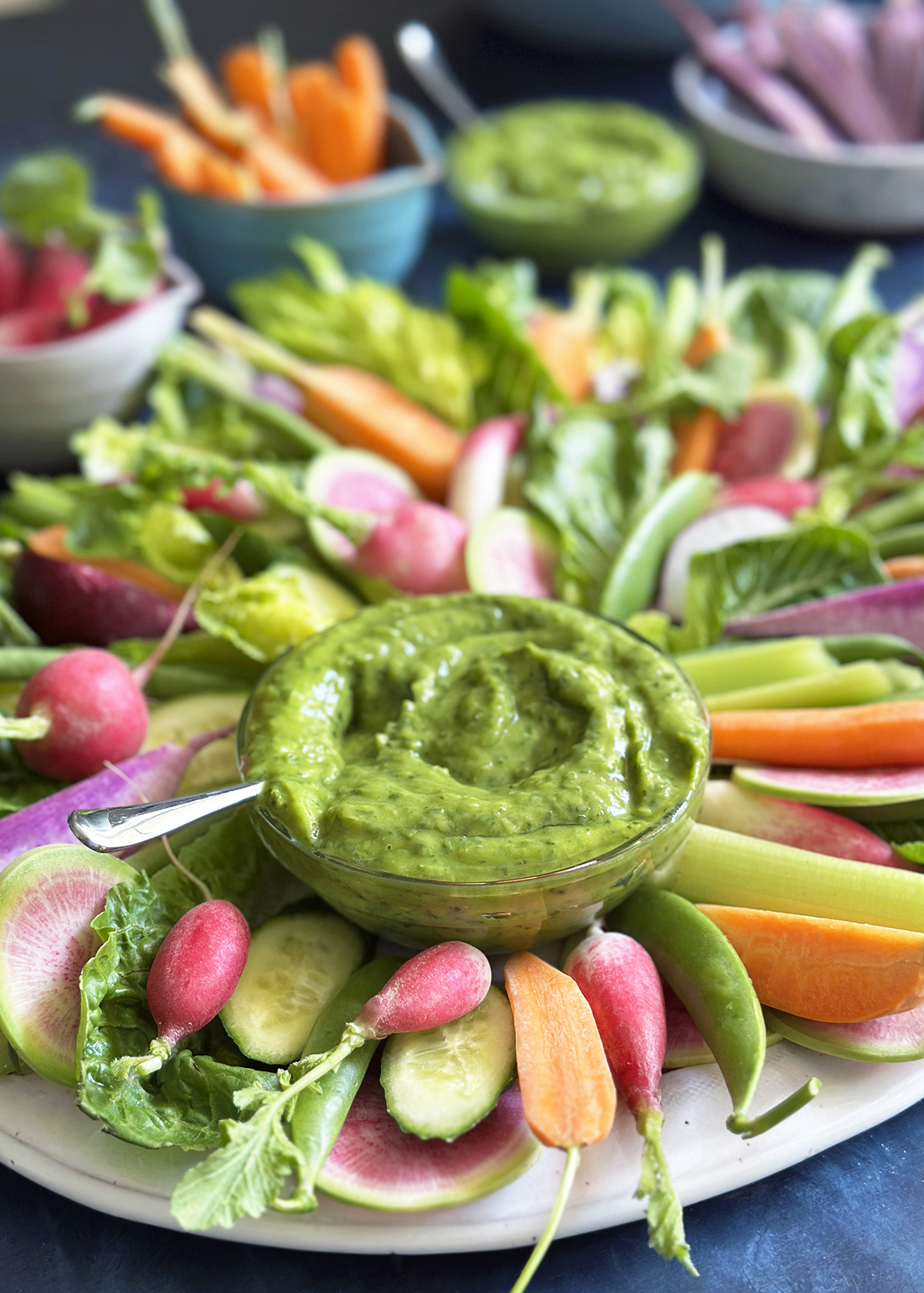 avocado green goddess dip