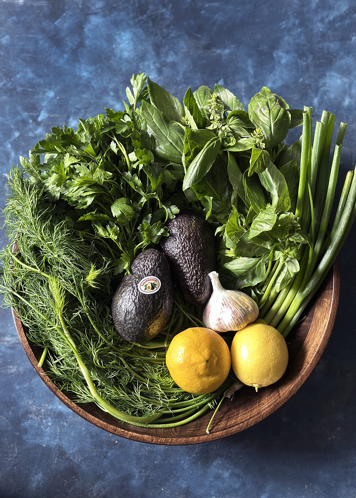 avocado green goddess herbs