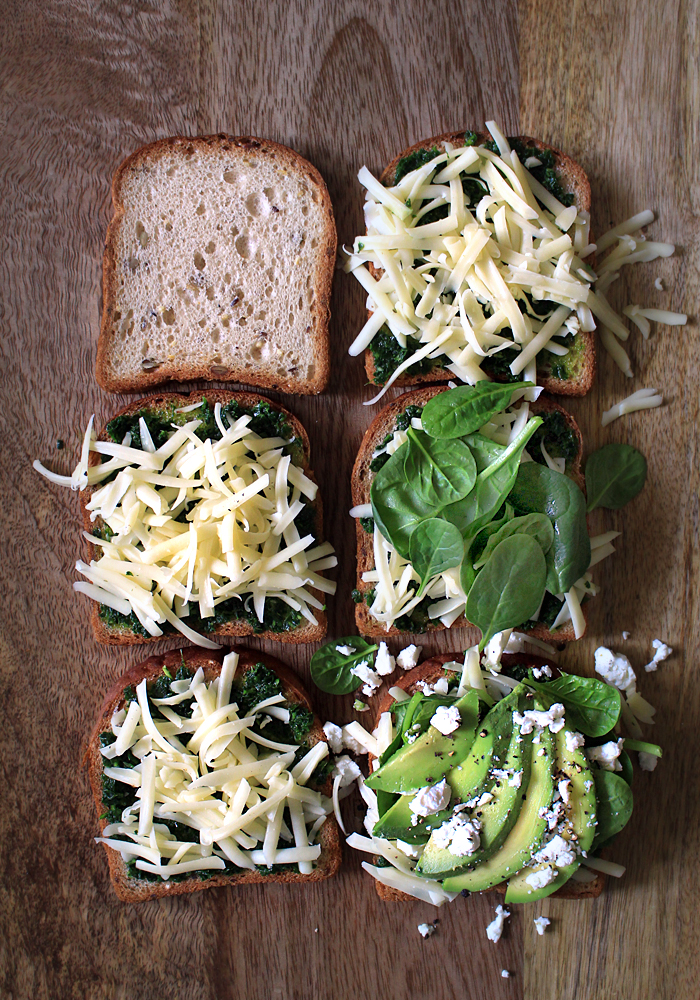 Green Goddess Grilled Cheese with Avocado - The Delicious Life