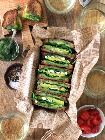 green goddess grilled cheese sandwich