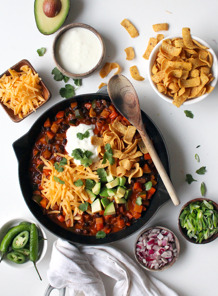 Butternut Squash Chili with Black Beans - Stove-top or Slow Cooker!