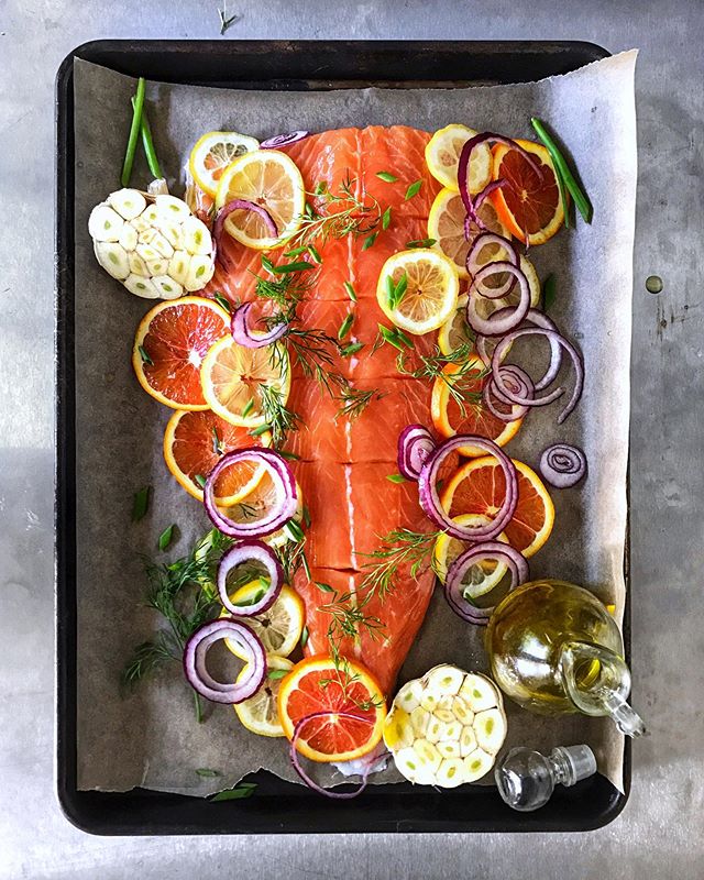 Citrus-Roasted Salmon with Herbs Recipe