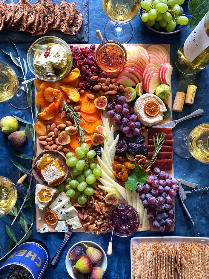 cheese and wine board table