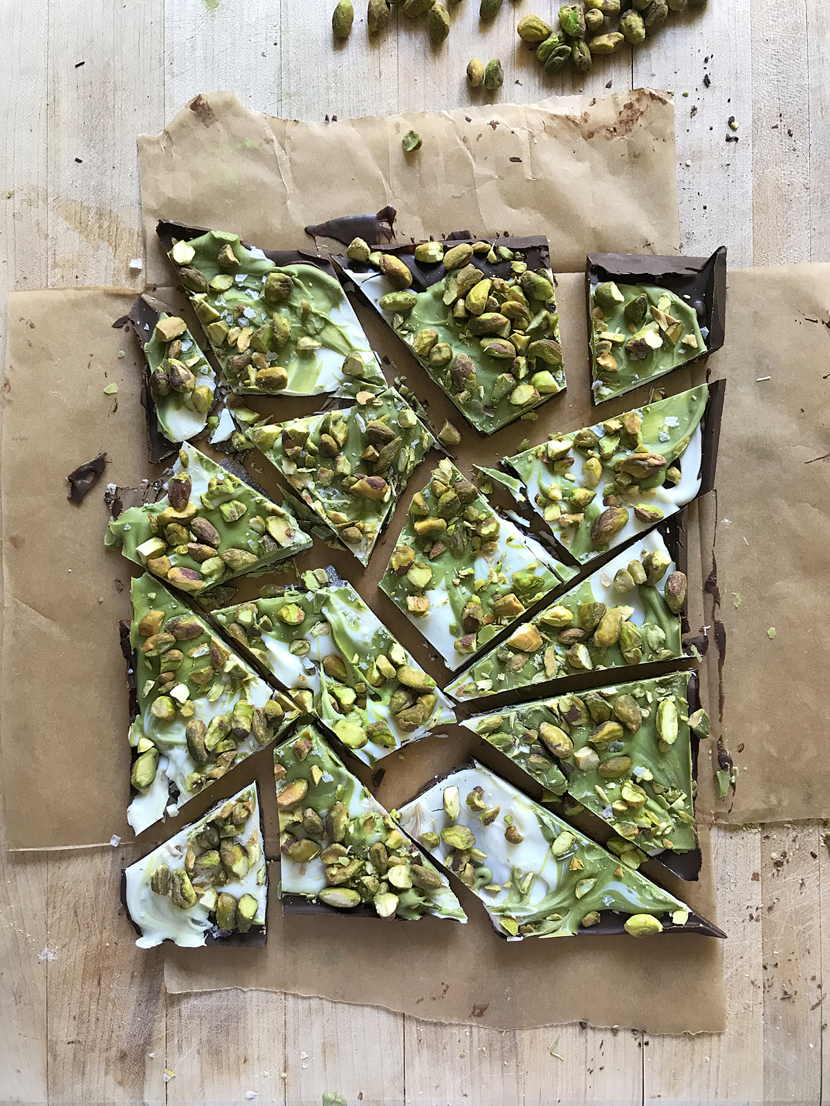 matcha white chocolate bark