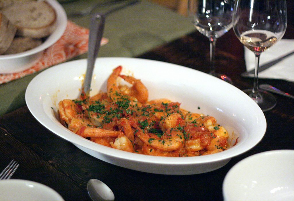 shrimp in tomato sauce fra diavolo