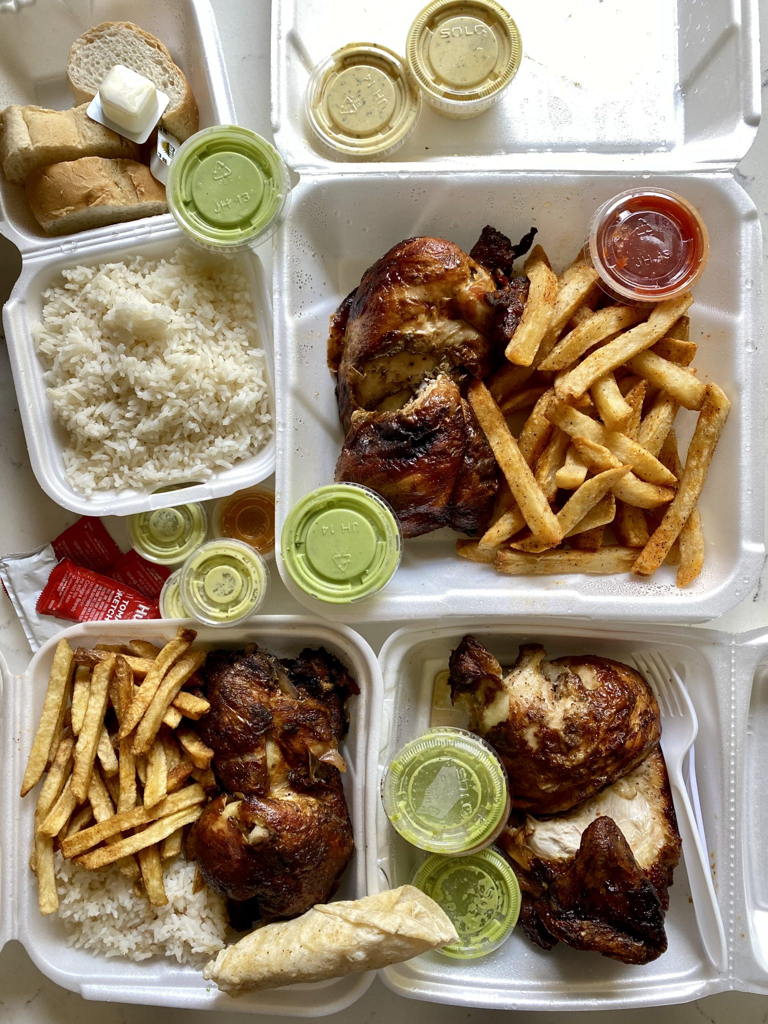 aji verdes van restaurants: pollo a la brasa, cavaman kitchen, pollos al brasero