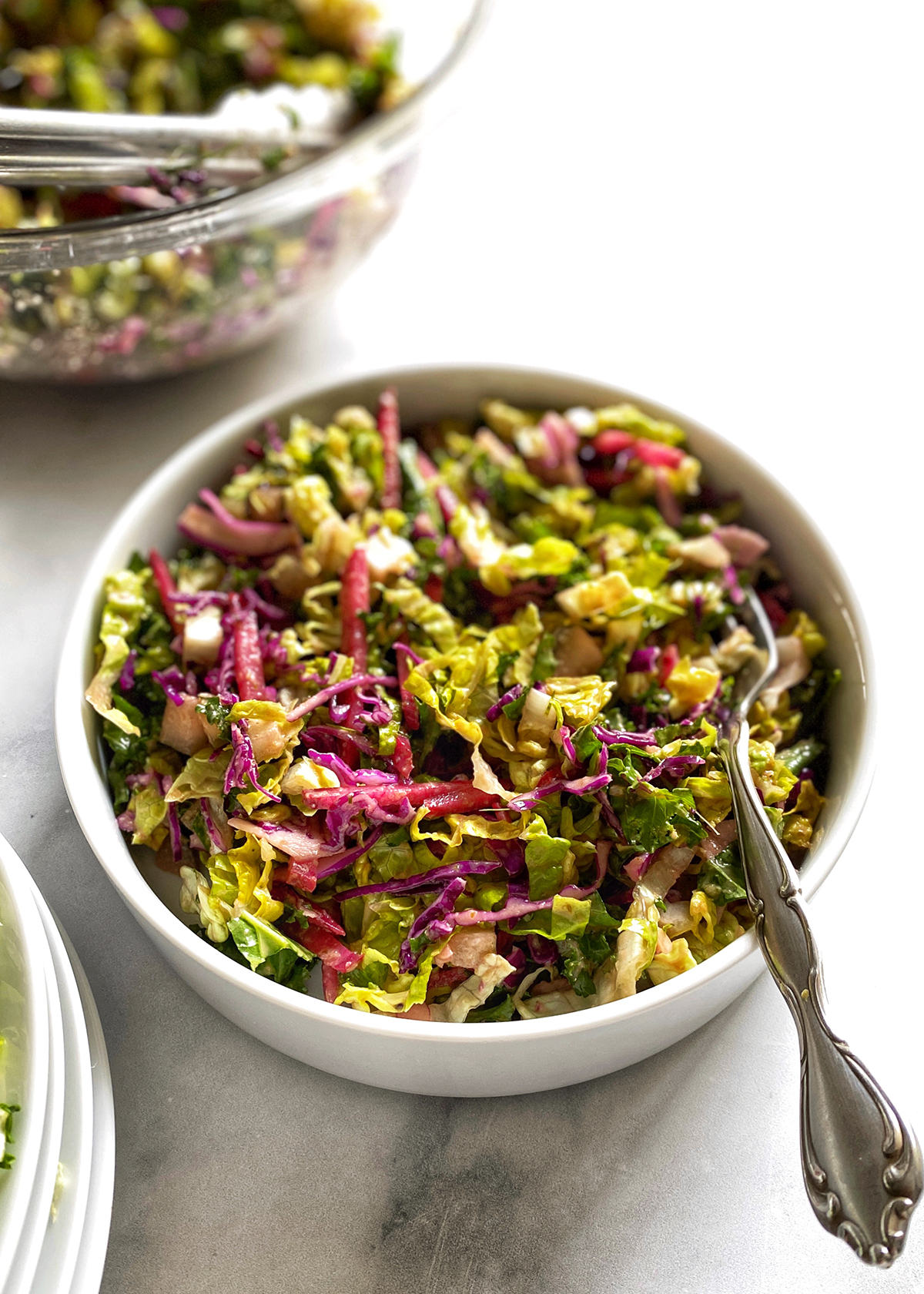 dill pickled chopped salad in bowl