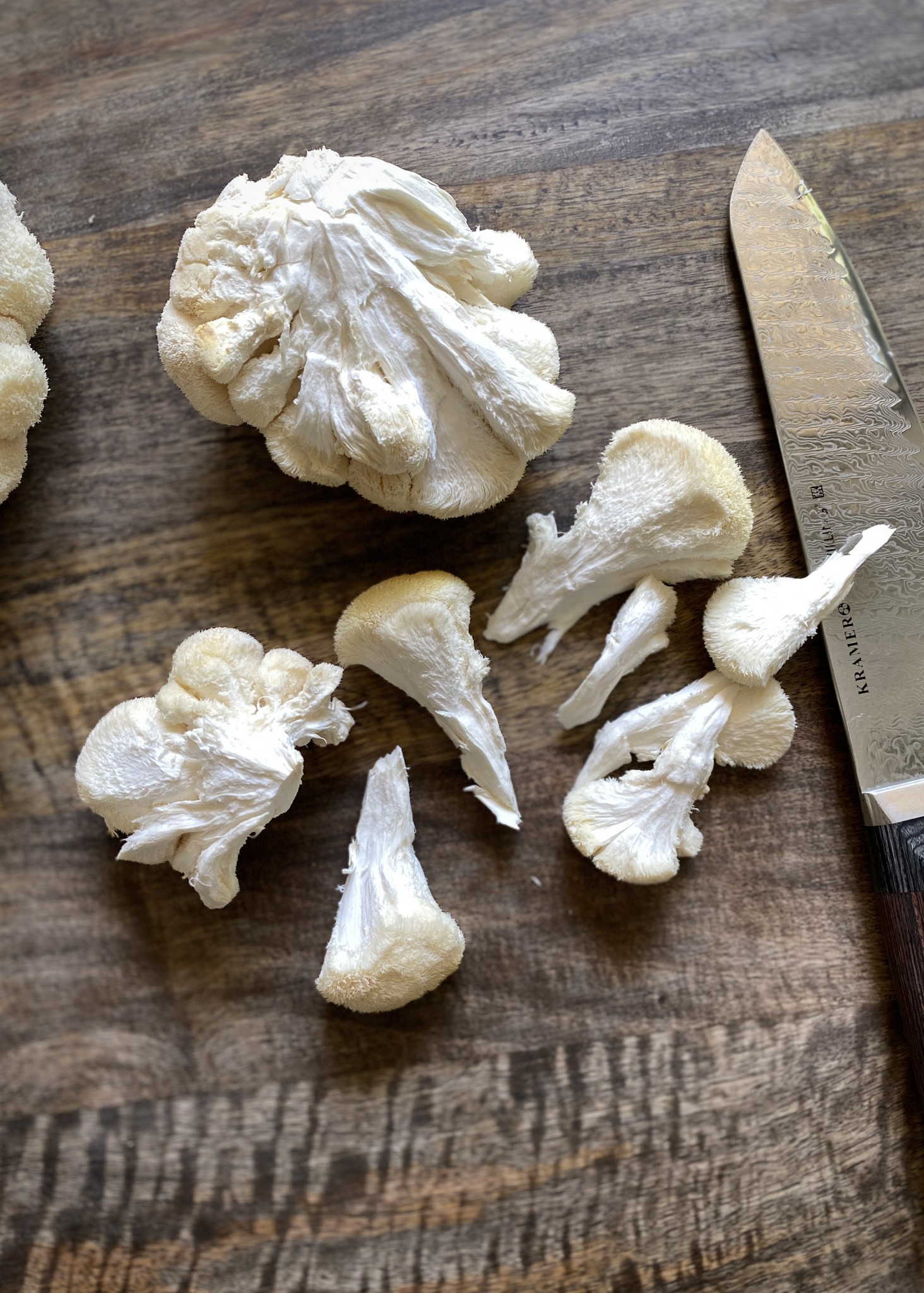 lion's mane mushrooms, florets