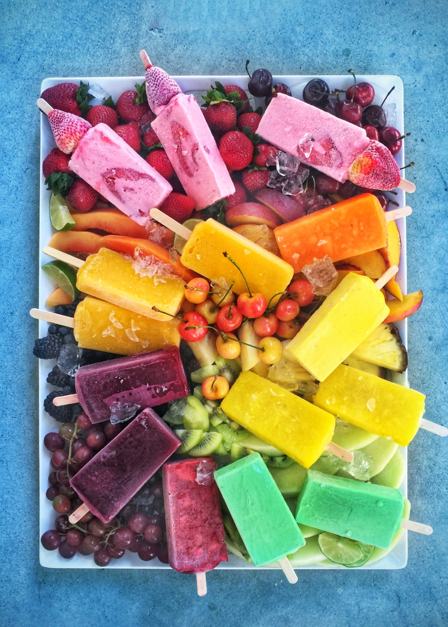 popsicles paletas fruit platter