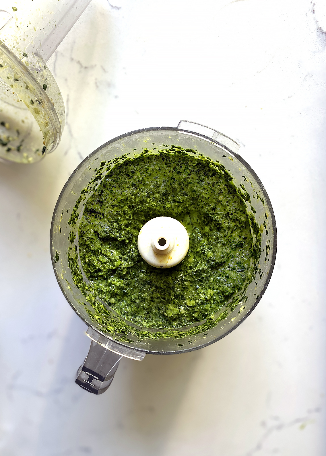 kale pesto in food processor