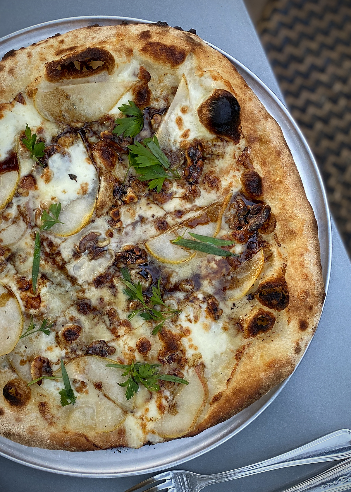 Pear, Walnut, and Blue Cheese Pizza Recipe