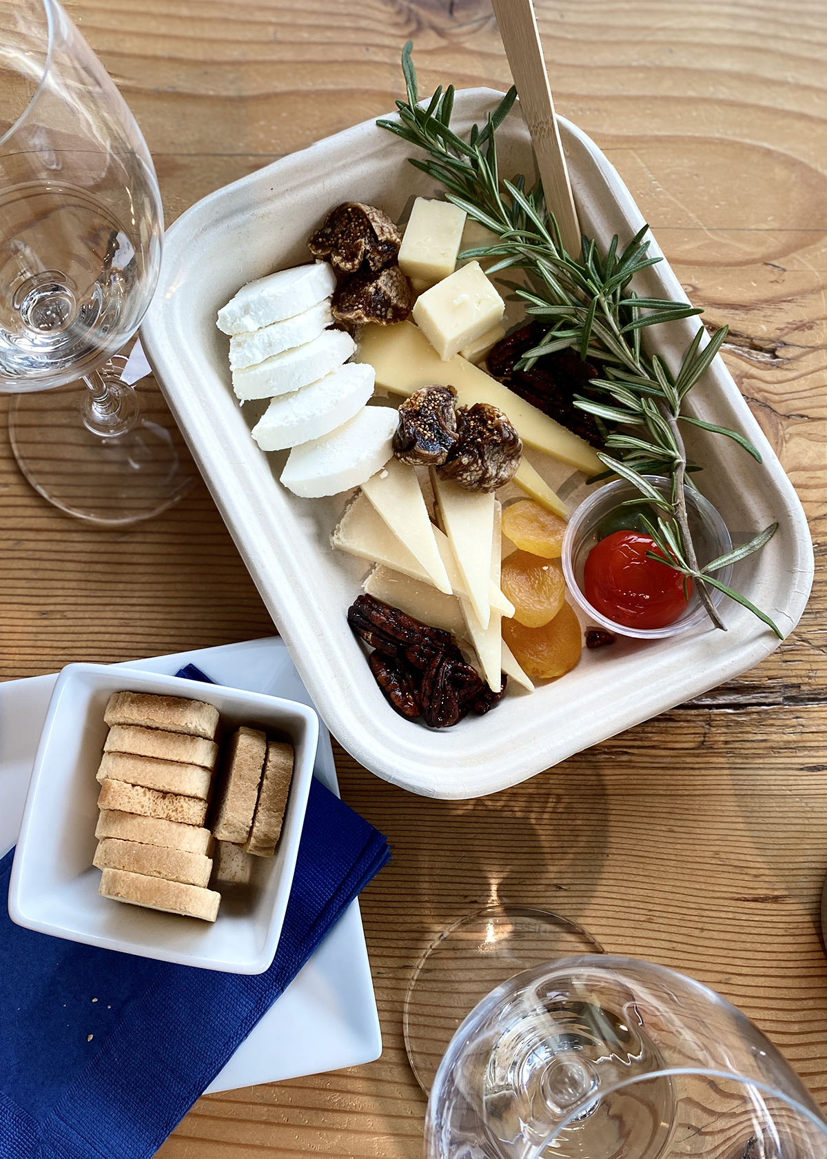 Caillous cheese plate at Alma Rosa, Solvang