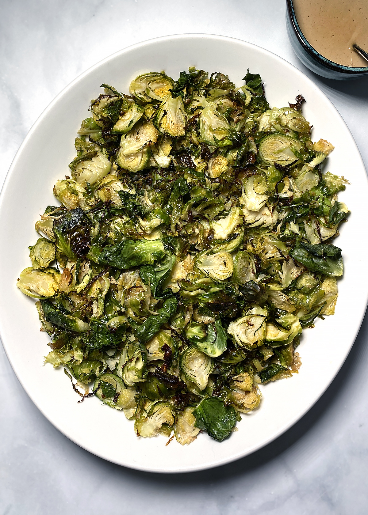 crispy shredded brussels sprouts