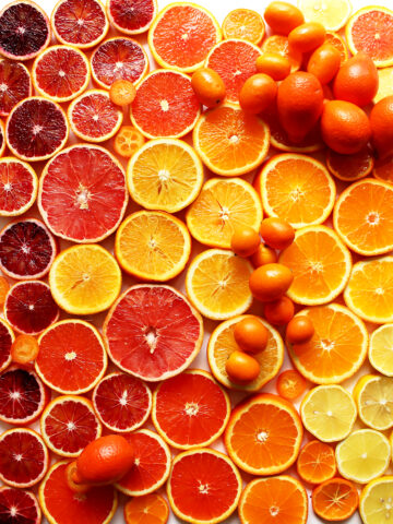 variety of sliced citrus