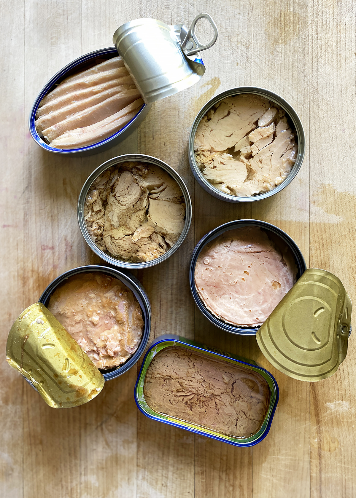 types of canned and tinned tuna