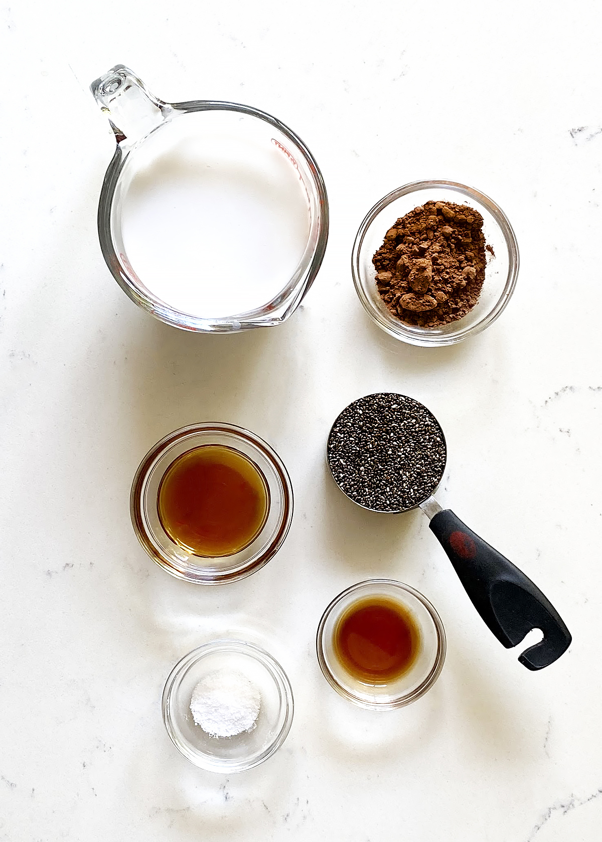 chocolate chia pudding ingredients