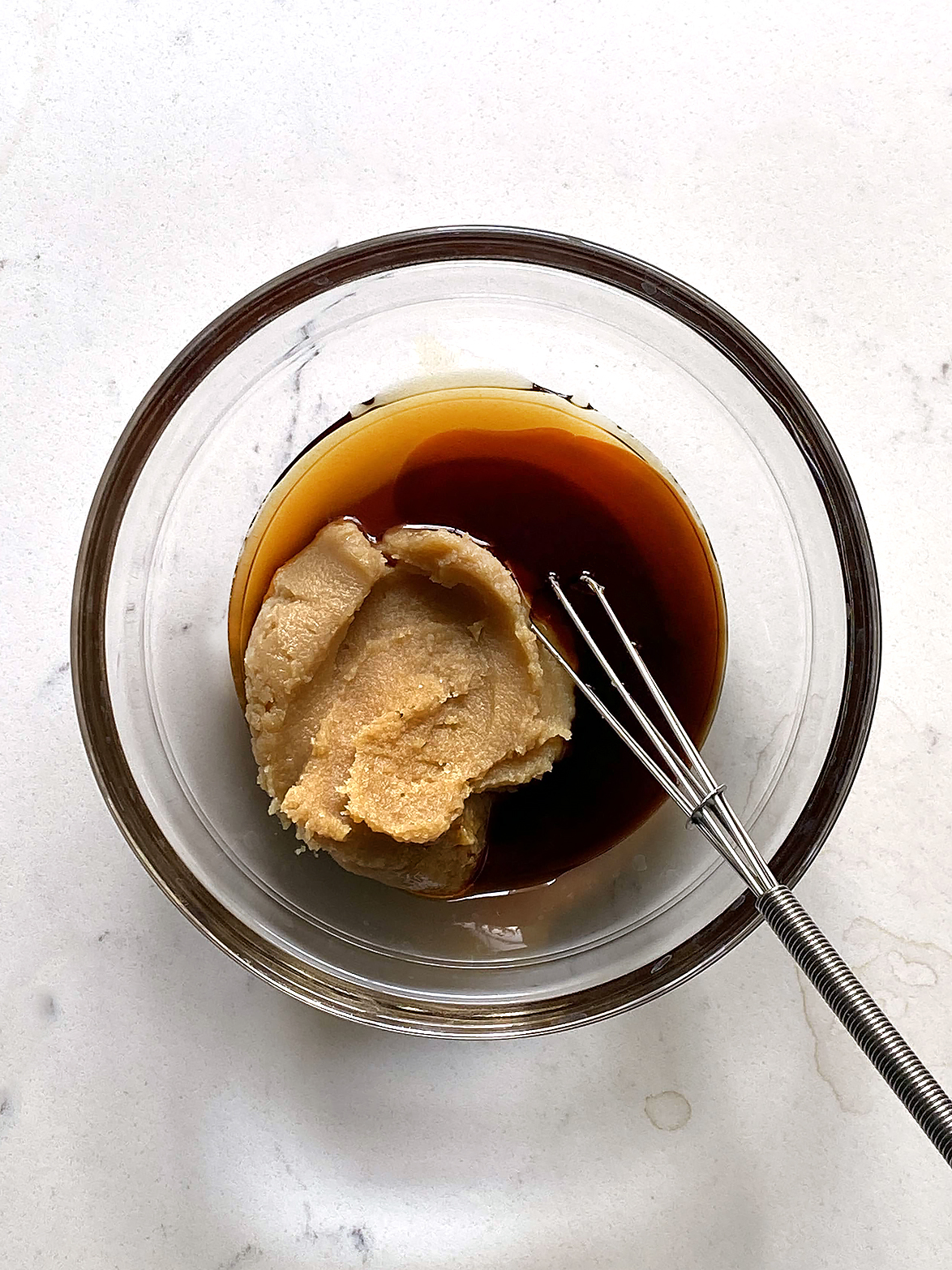 miso marinade ingredients in bowl