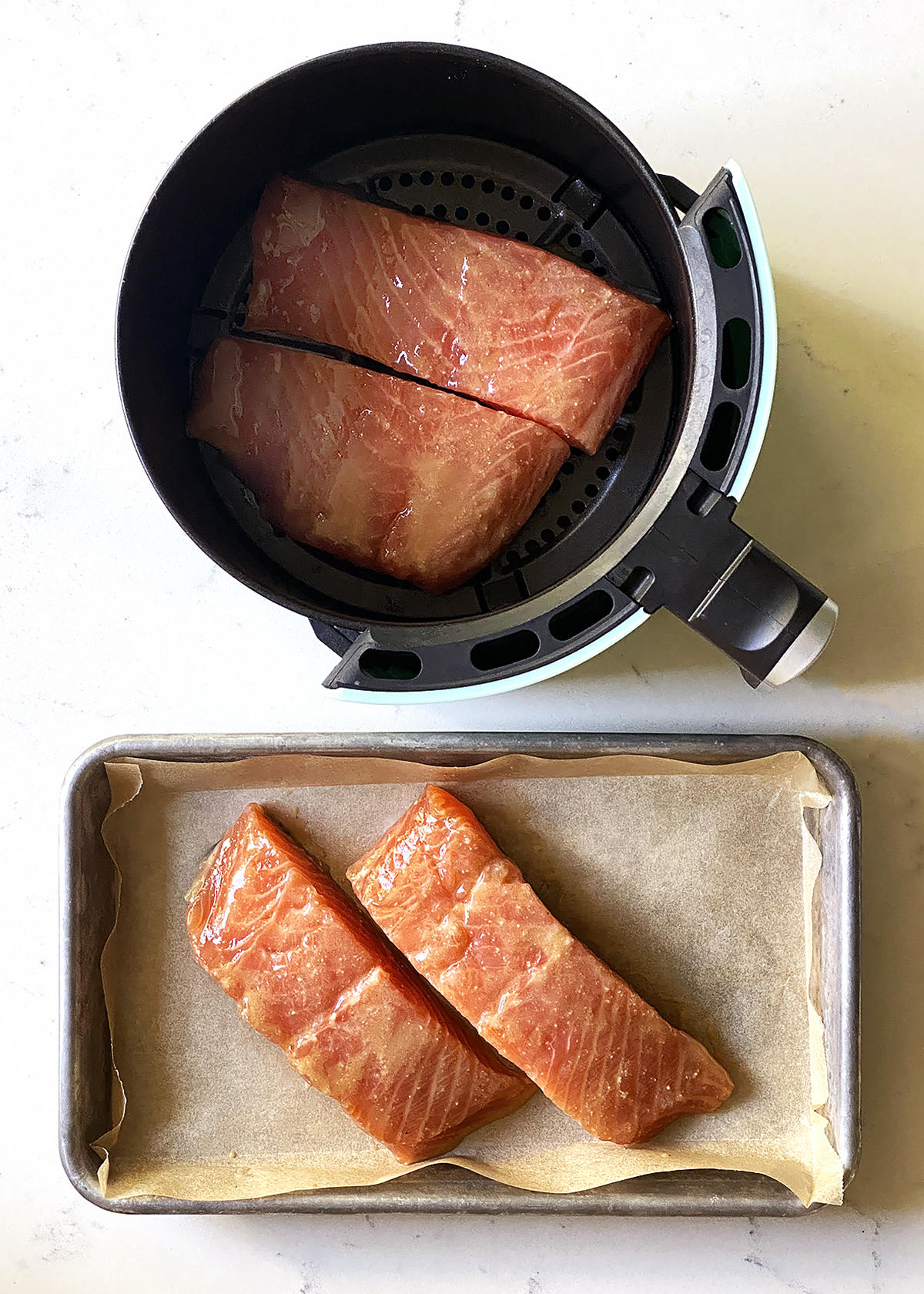 salmon in air fryer vs oven baked