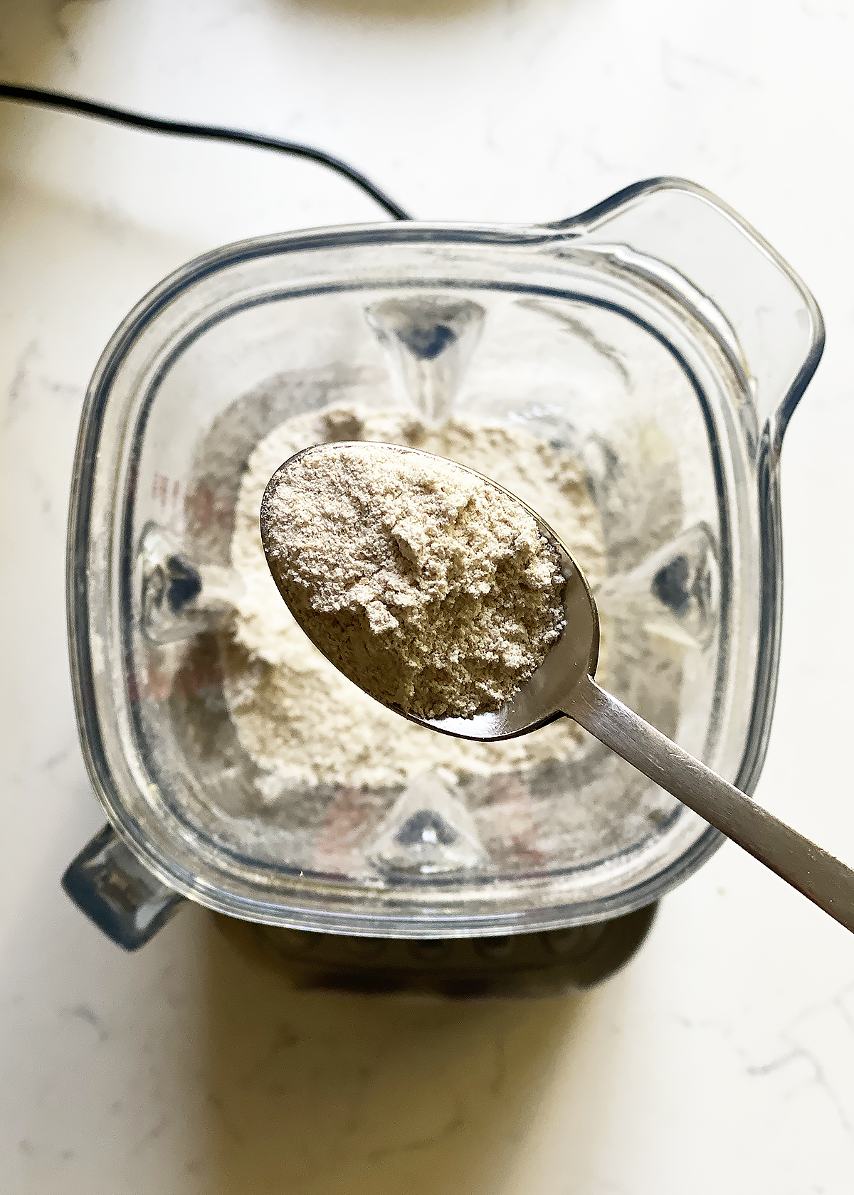 oat flour in blender