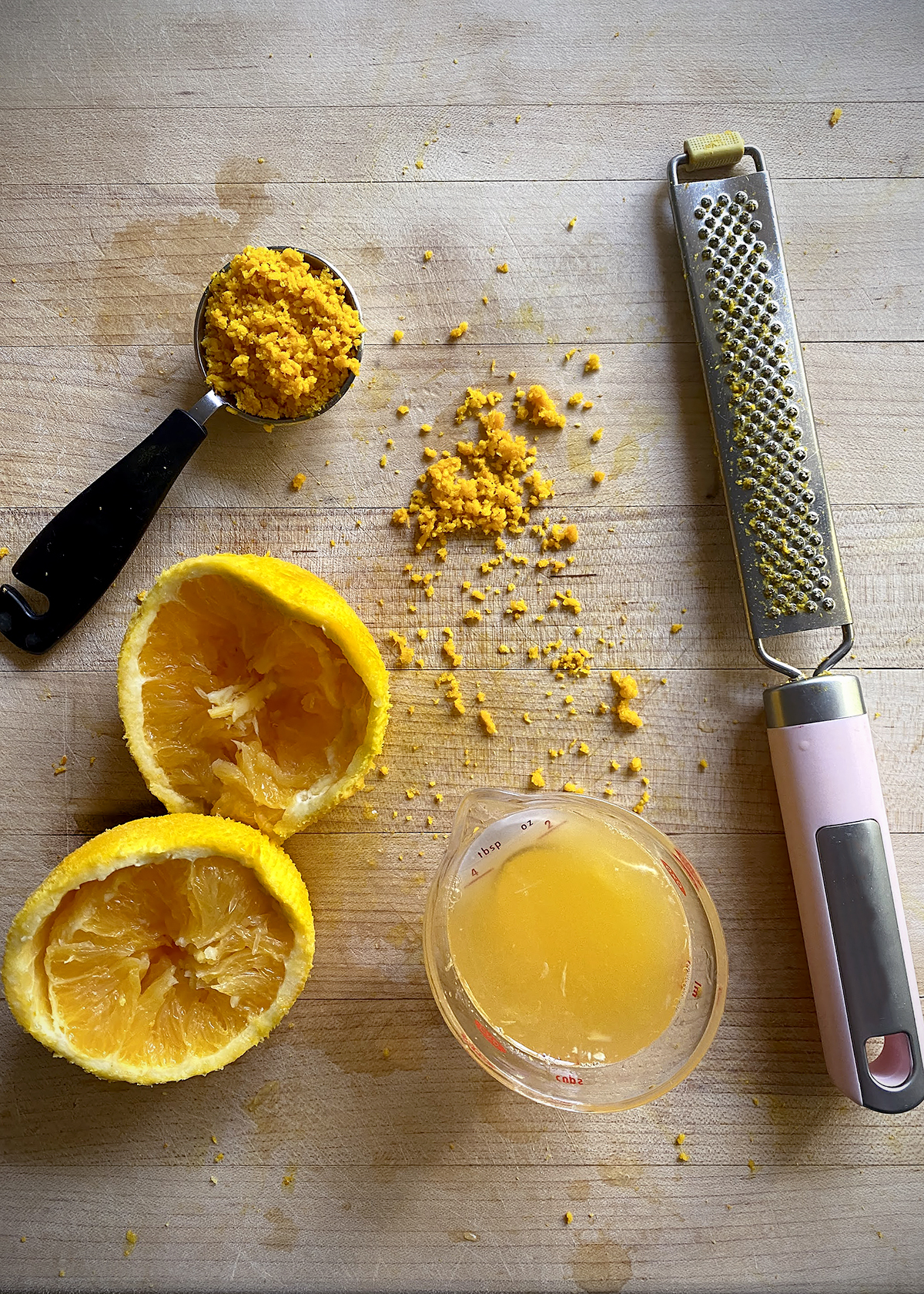 1 orange yields 1 tablespoon zest and ¼ cup juice