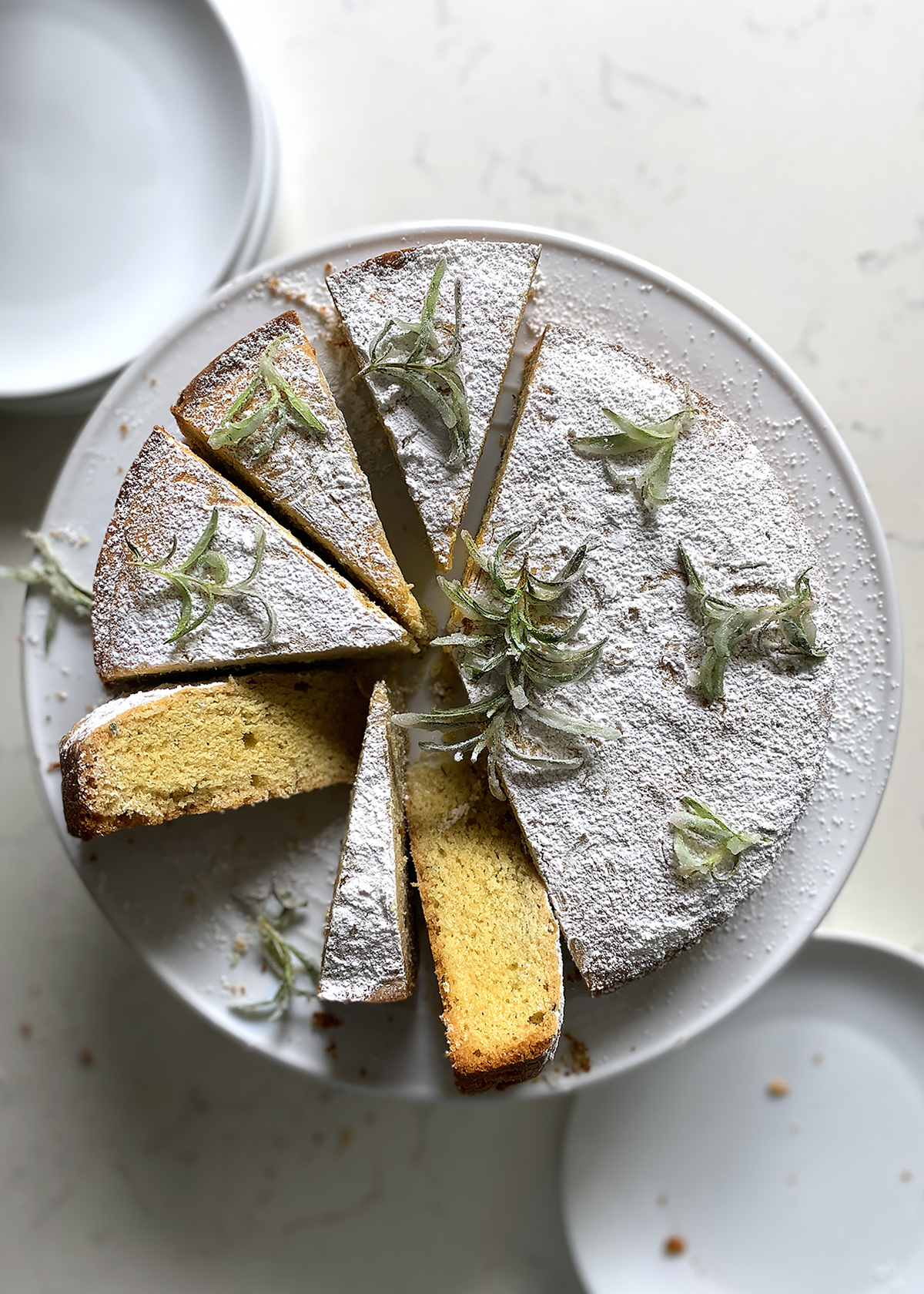 Cast Iron Pound Cake with Seasonal Fruit Topping - Olives + Thyme