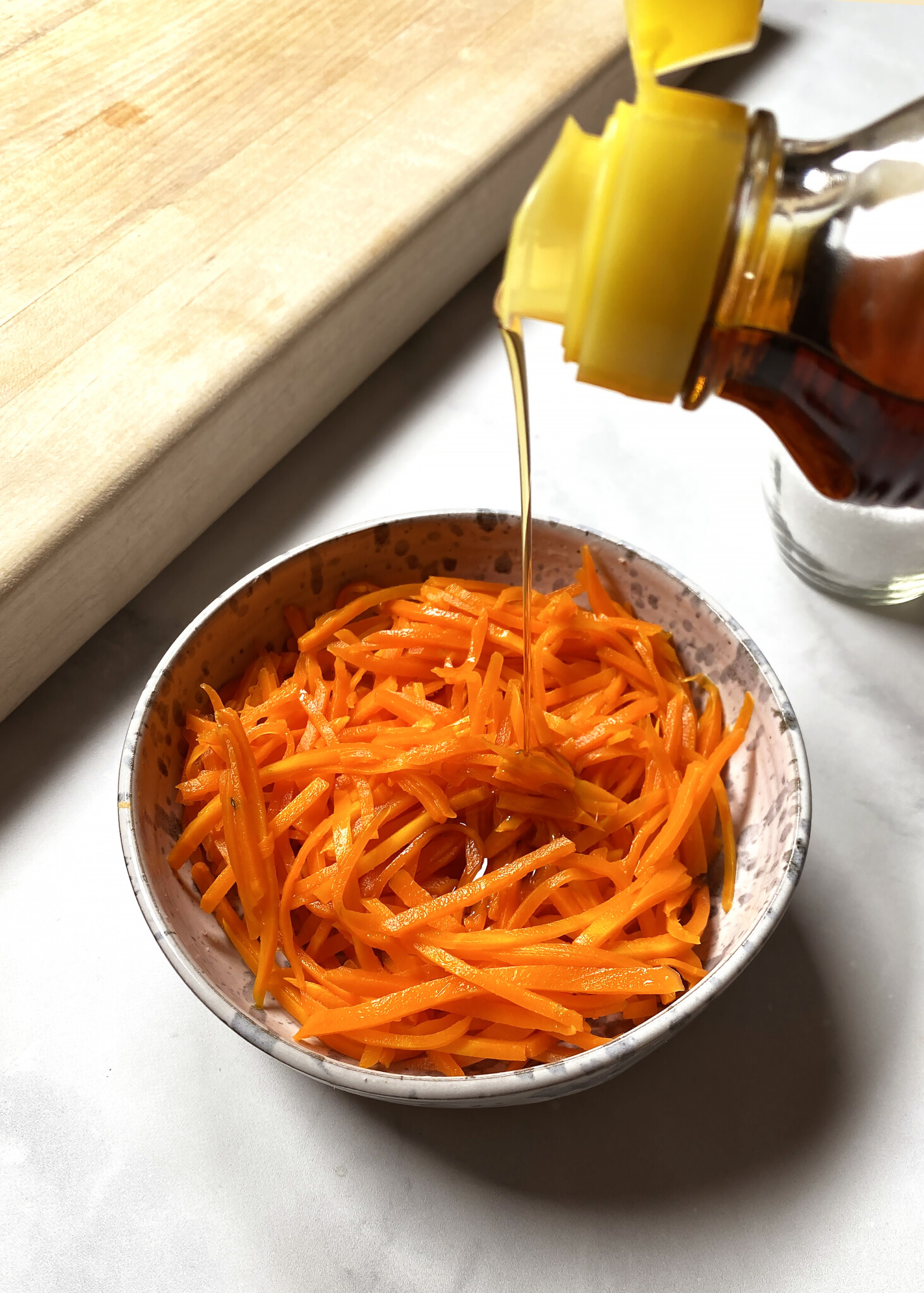 julienne carrots with sesame