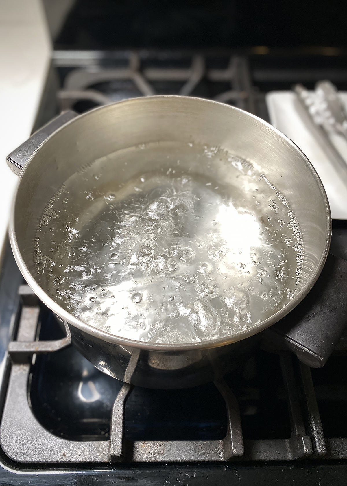 large pot boiling water