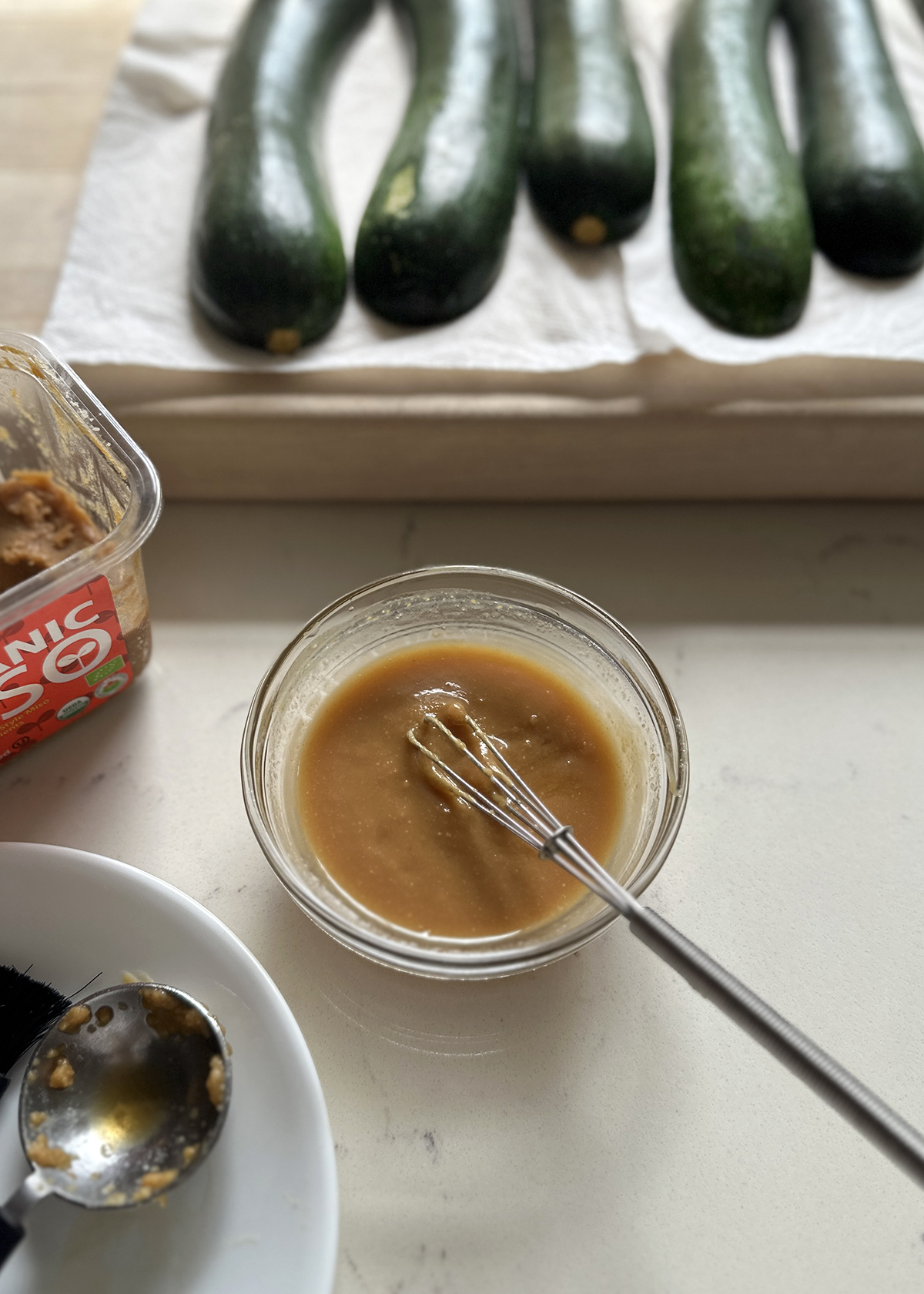 miso glaze for roasted zucchini