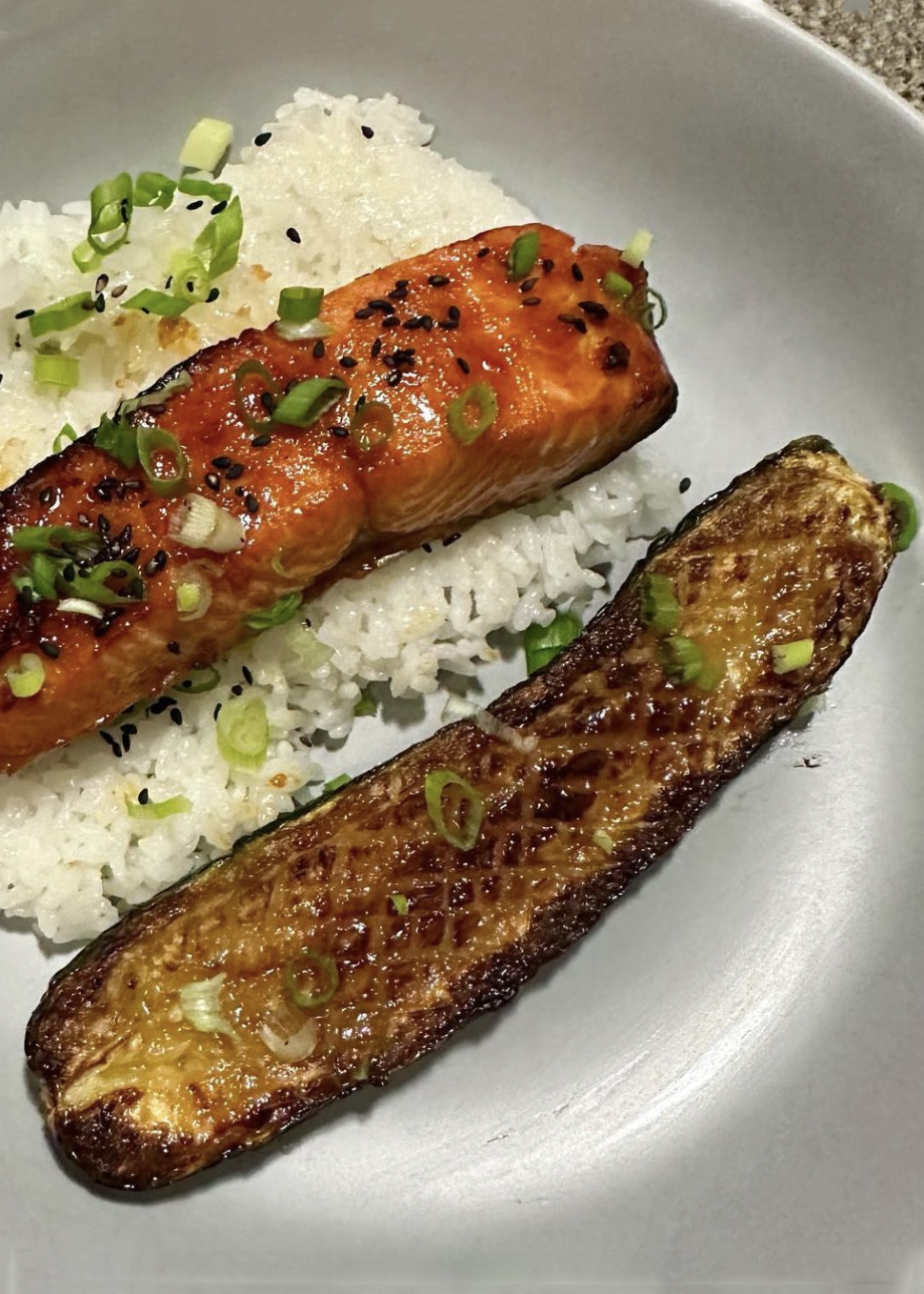 thomas keller oven roasted zucchini with gochujang salmon, reader review