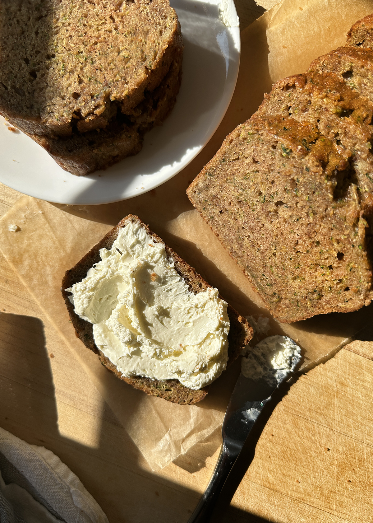 zucchini bread with cream cheese