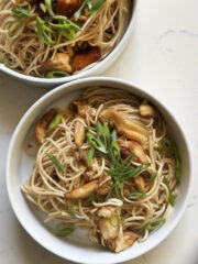 Garlic Noodles, Even Better than the Restaurant with Mushrooms