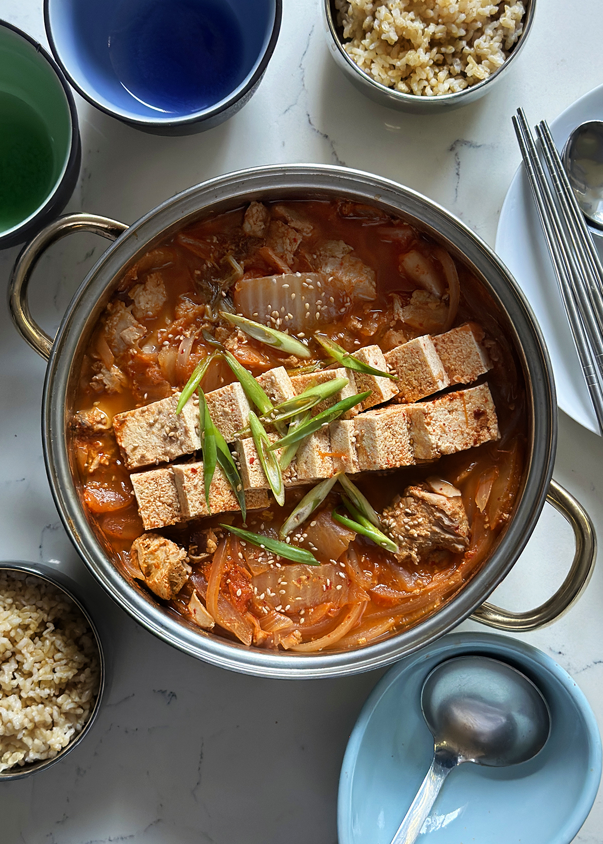 kimchi jjigae with tuna