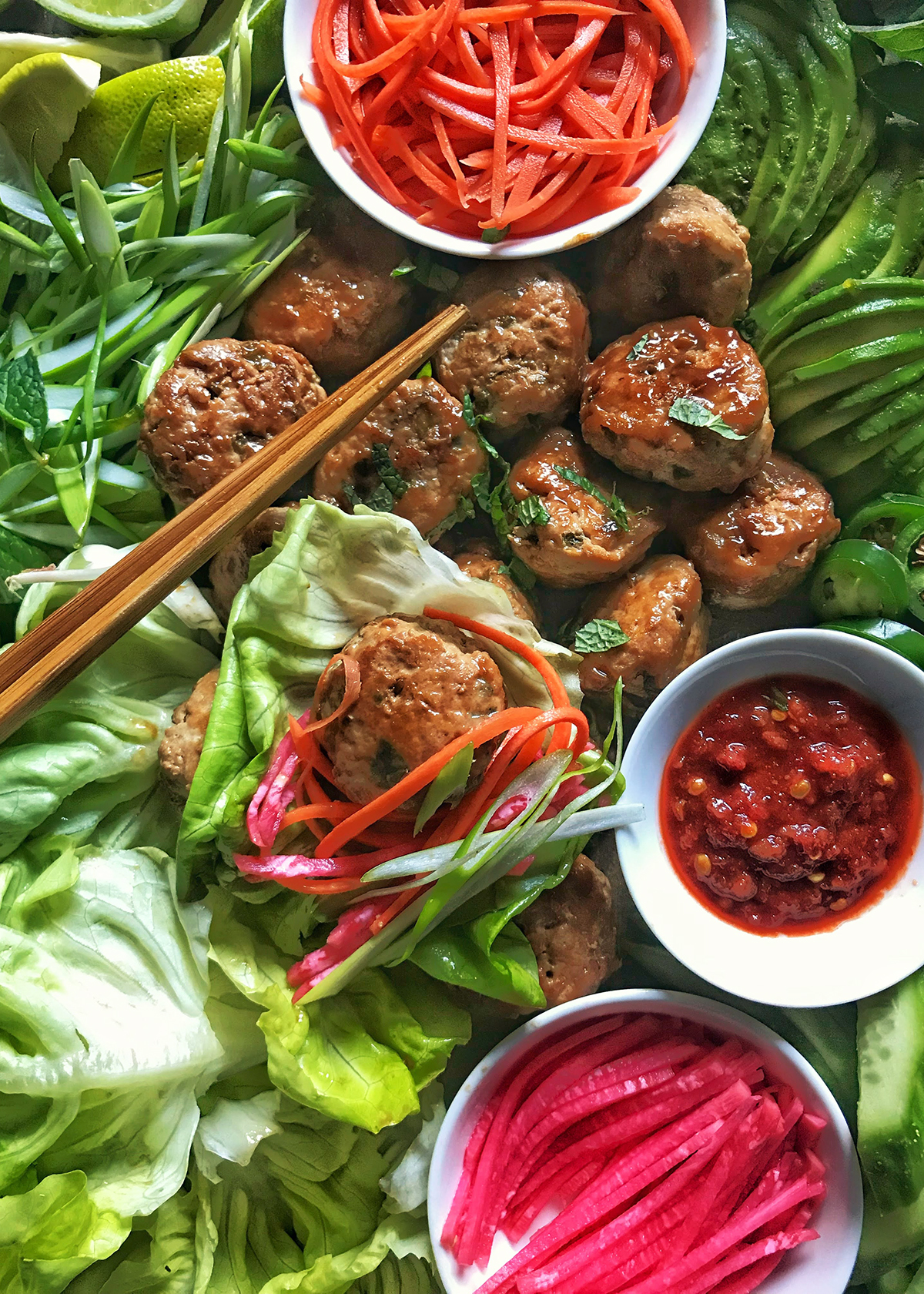 asian chicken meatballs