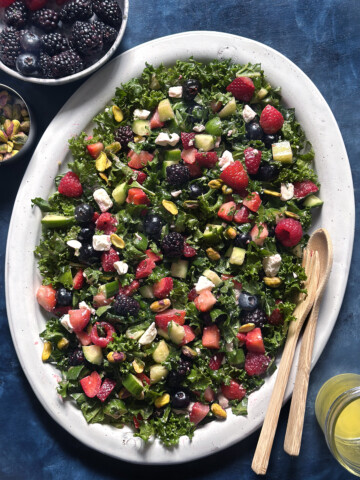 best kale salad with berries
