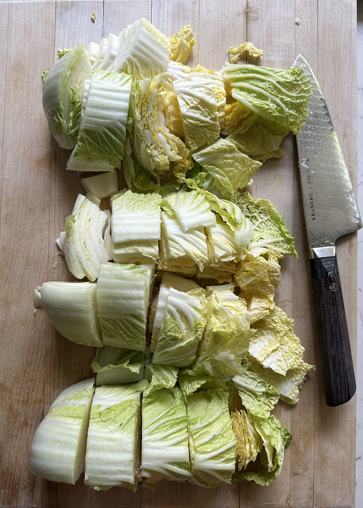 napa cabbage chopped