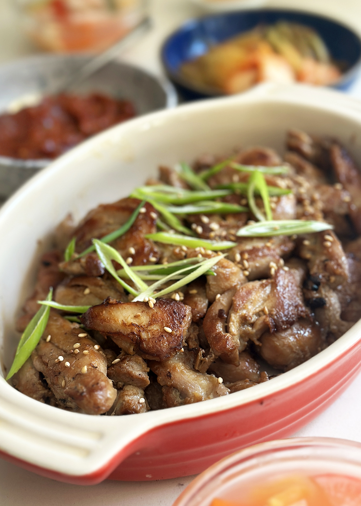 chicken bulgogi plated