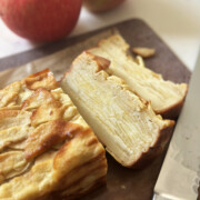 invisible apple cake, slices