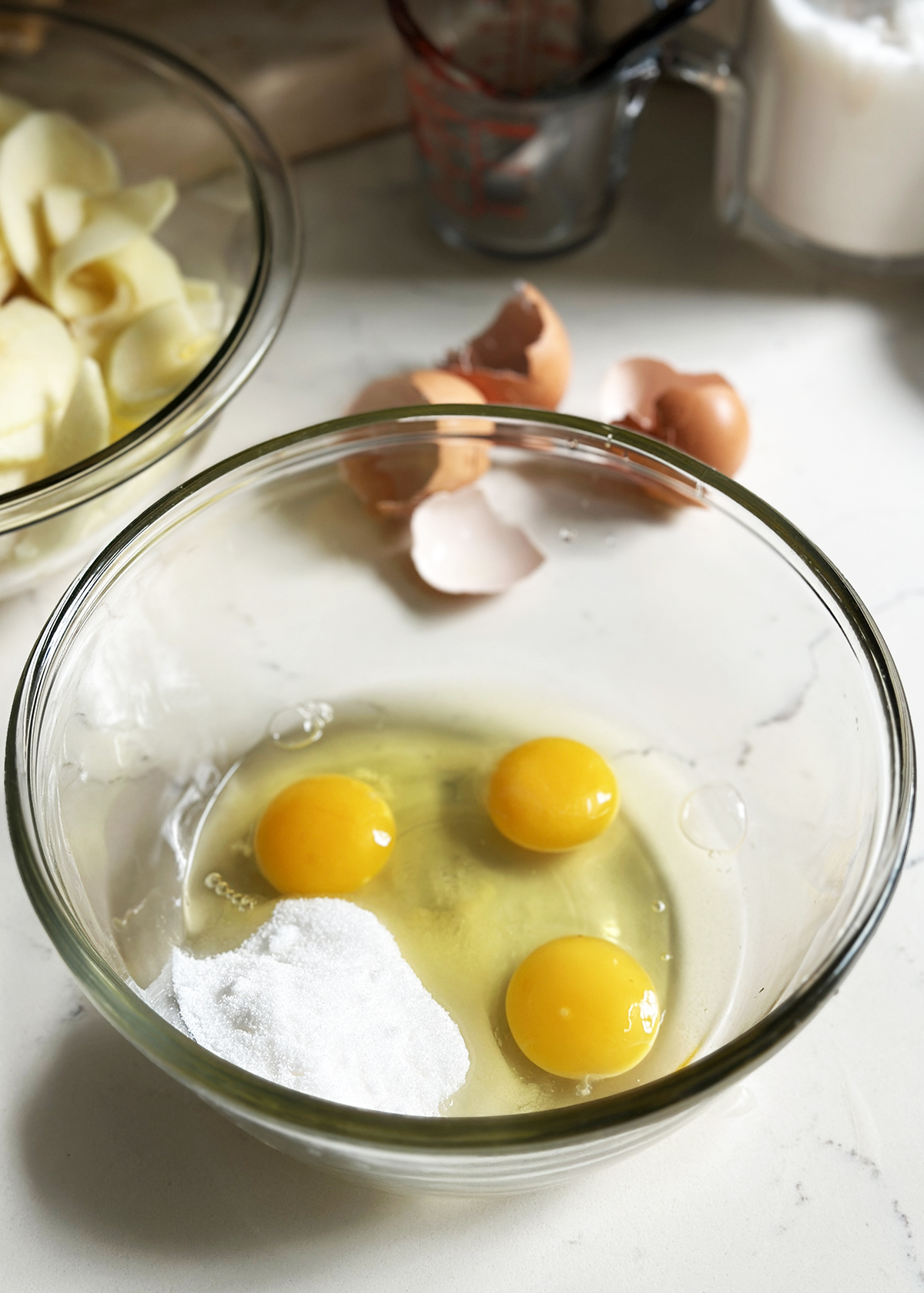 invisible apple cake liquid ingredients