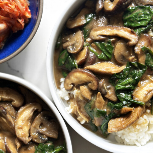 japanese spinach mushroom curry from scratch