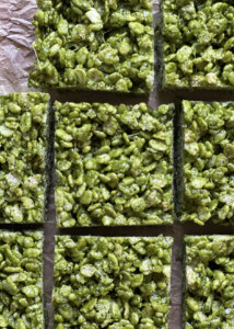 matcha rice krispies treats