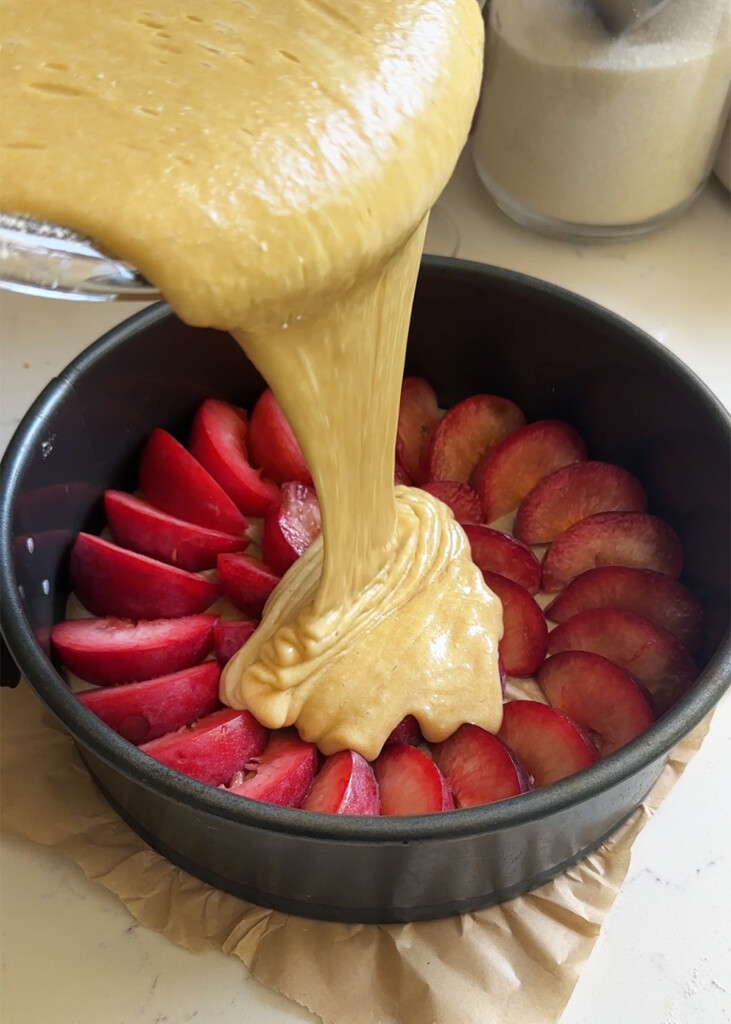 plum cake batter