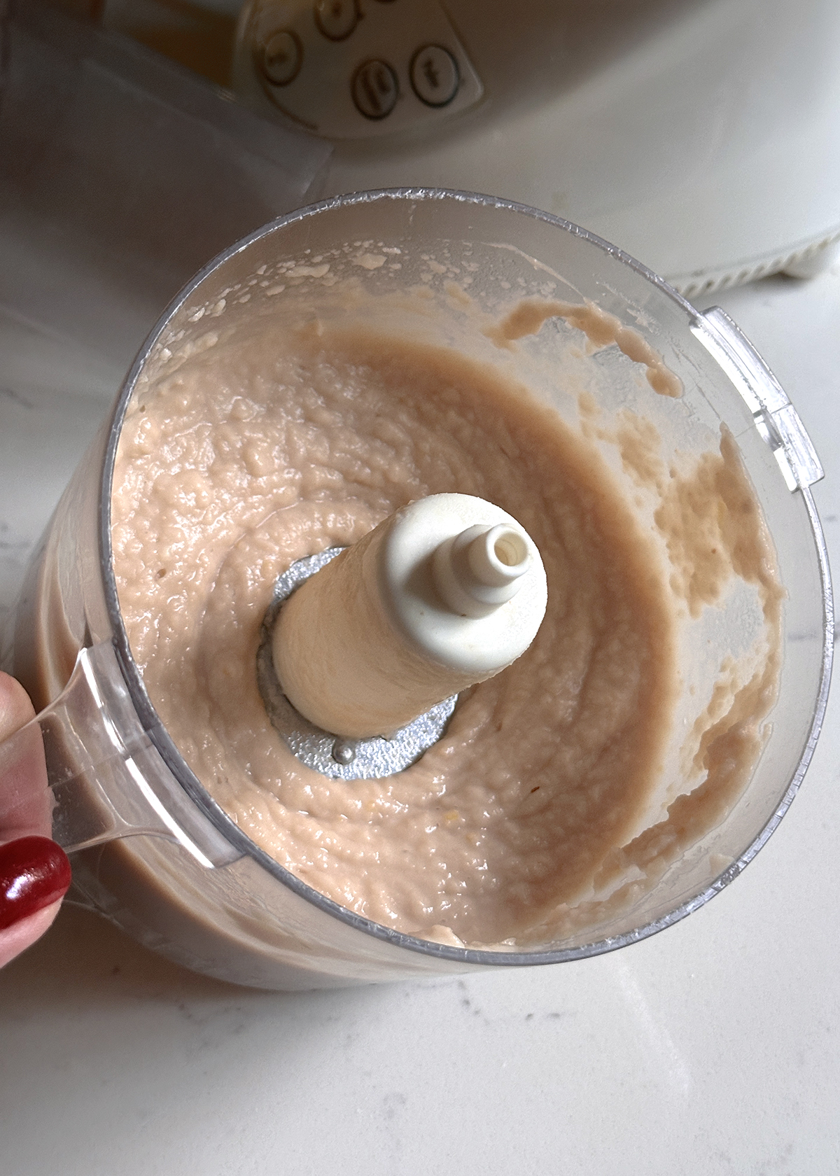 white beans, pureed