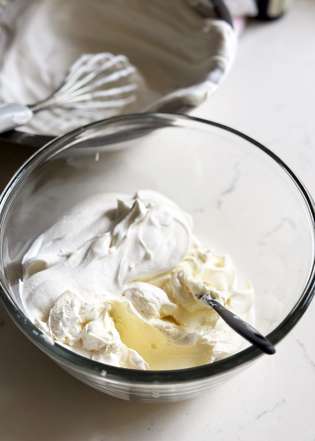 whipped cream plus mascarpone for chatilly cream